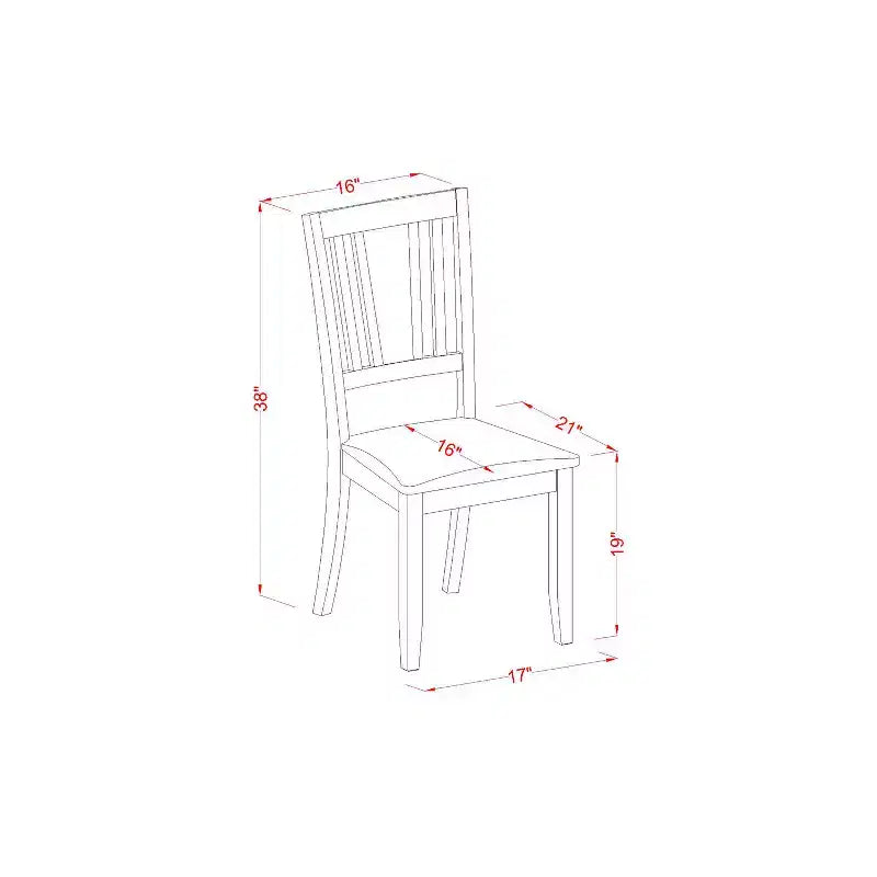 Round Dinette Set - Kitchen Table with 4 Chairs - Modern Dining Table Set