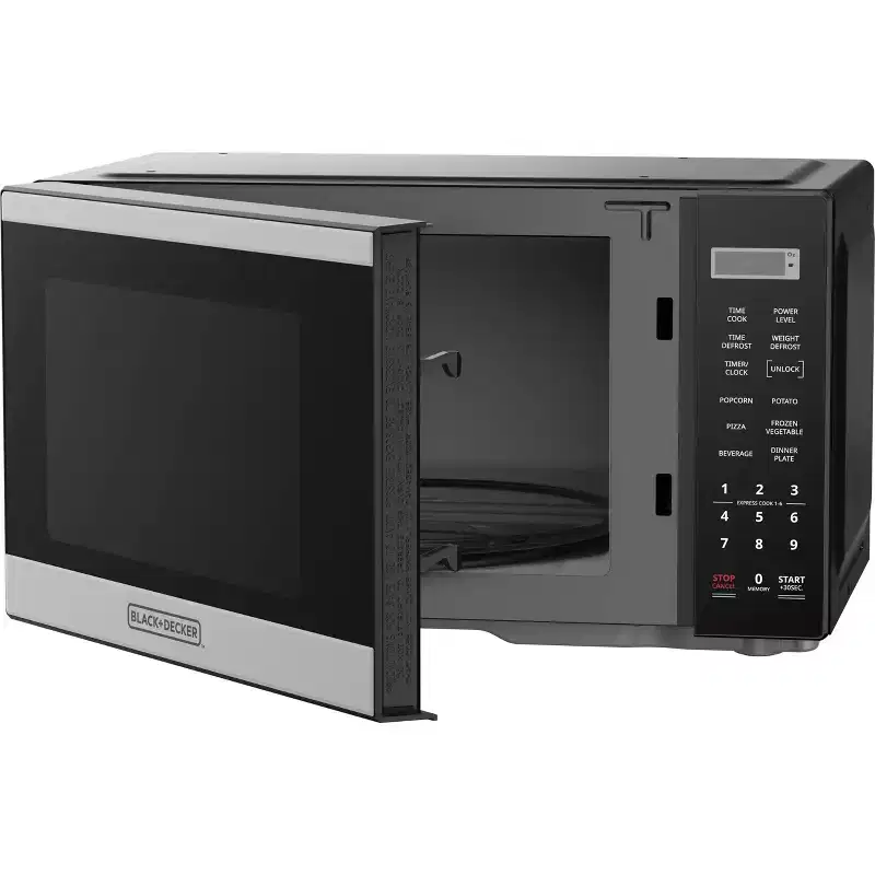 BLACK+DECKER 0.9 cu ft Microwave Oven Black