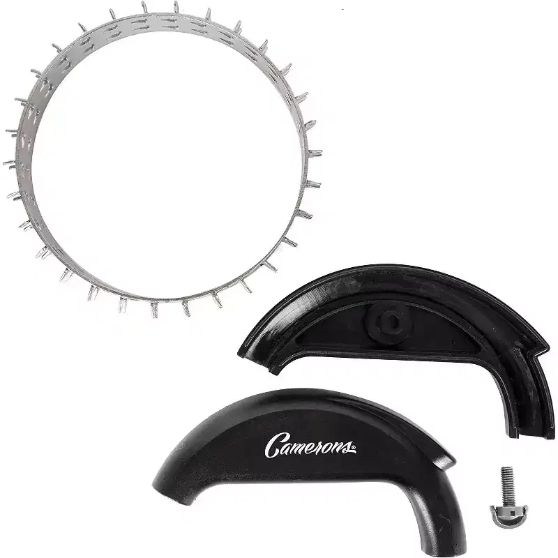 Camerons Rolling Meat Tenderizer BBQ Tool - Stainless Steel Sharp Blades Break Down Tough Tendons in Beef, Poultry, Steak & More - Cookout Essential