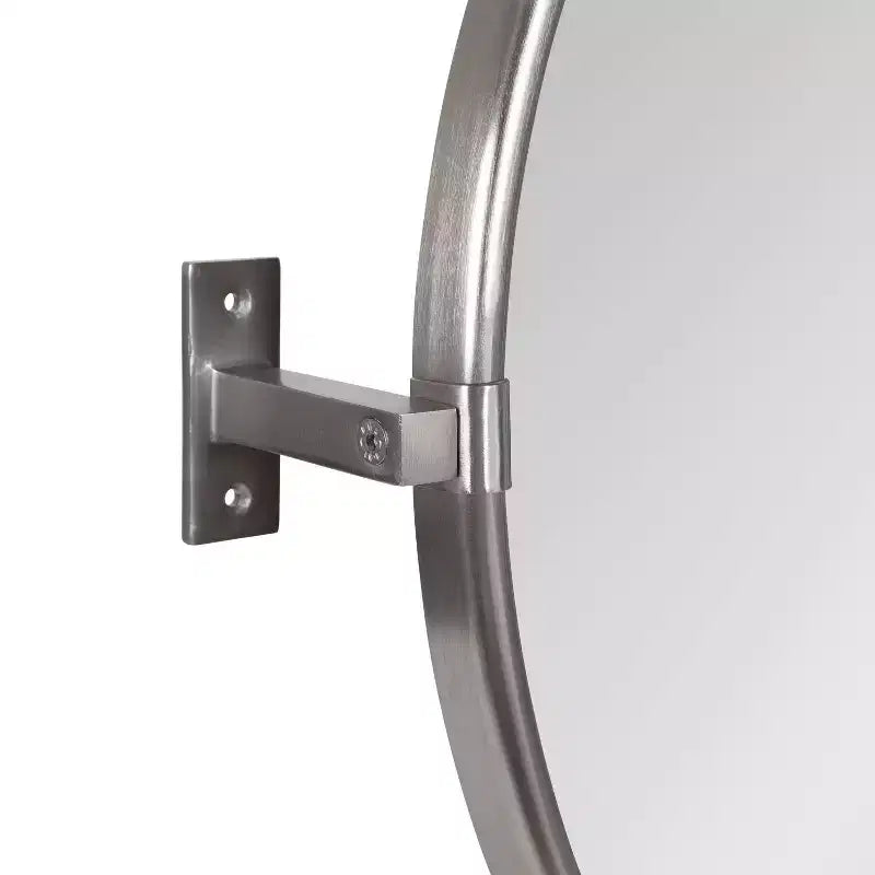 Kate and Laurel Taurus Pivot Wall Mirror, 26x24, Silver