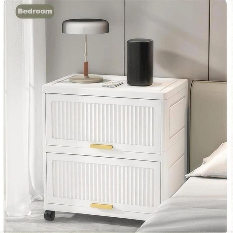 Kitchen Carts, Flip Open Storage Box With Wheels, Movable Storage Cabinet, Kitchen Shelf, Movable Storage Box-White