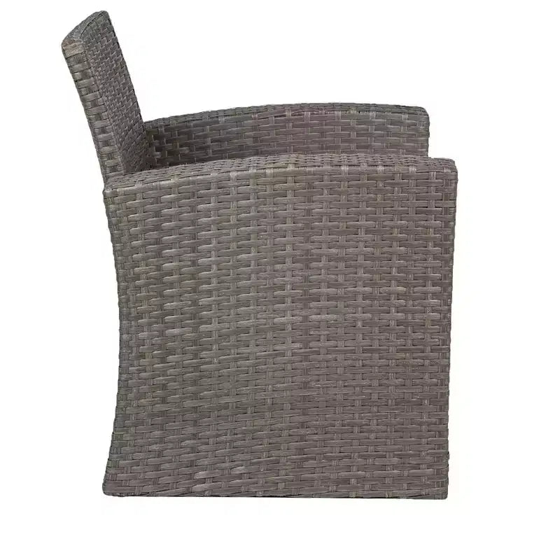 WestinTrends 4 Piece Outdoor Wicker Rattan Conversation Sofa set with Coffee table