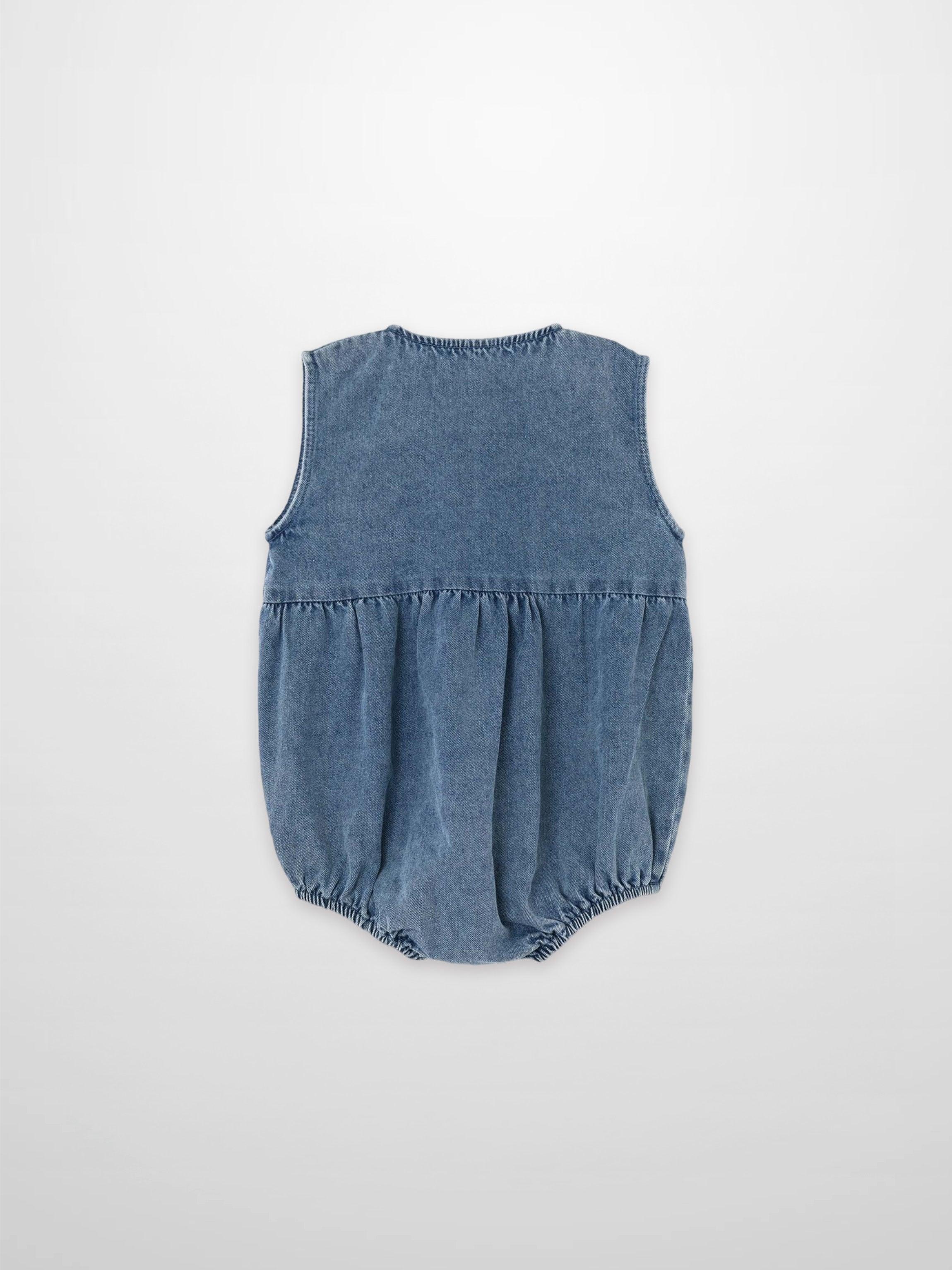 Blue Denim Romper for Baby Boys
