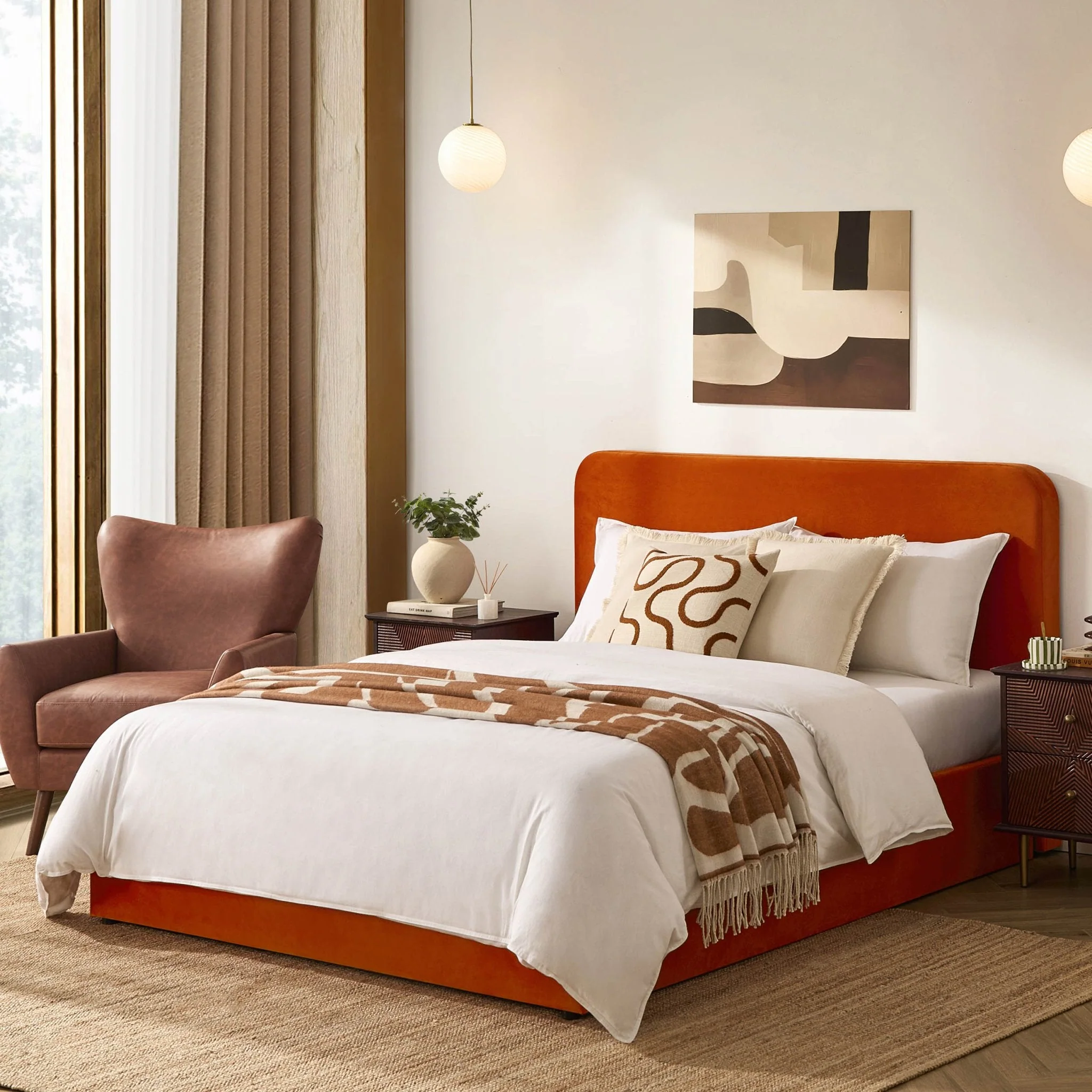 Storage Bed - Bright Orange