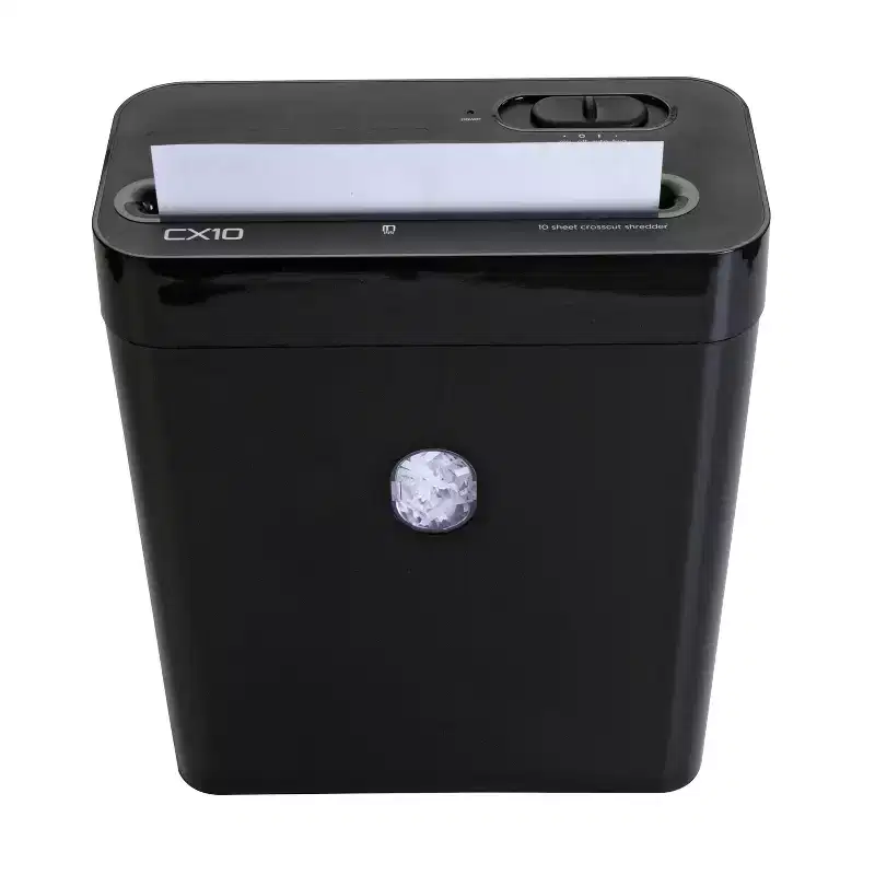 Royal CX10 10-Sheet Crosscut Shredder with Basket