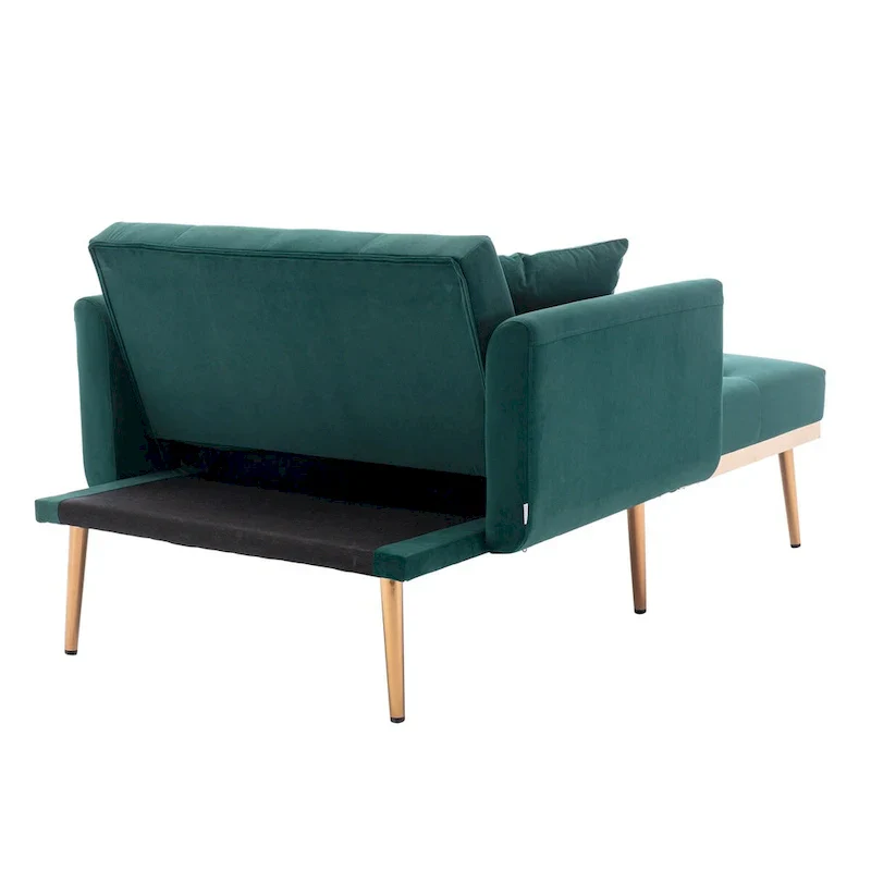 Barrel Accent Chair with Foam Padding and Velvet Upholstery