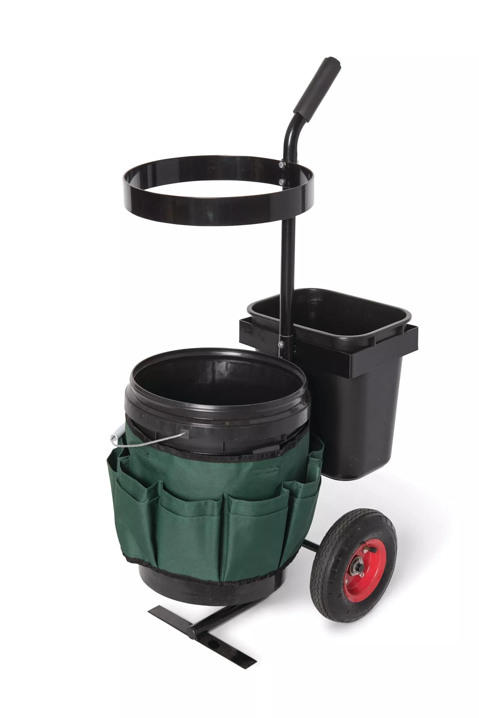 Rolling Garden Tool Storage Caddy with Bucket Organizer and Wheels