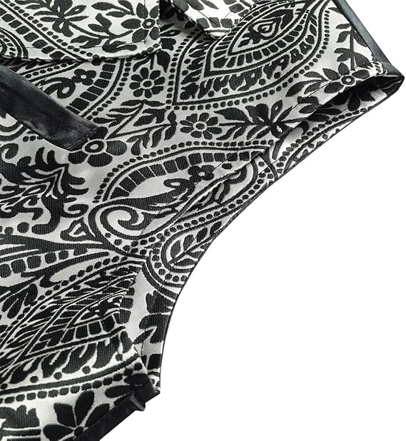 Men's Gothic Steampunk Suit Vest �C Western Waistcoat with Paisley Print