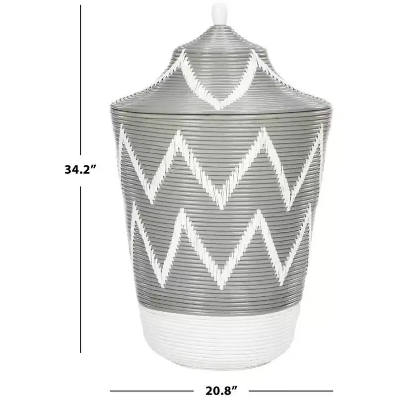 Laundry Basket - HAC6004 - Grey/White