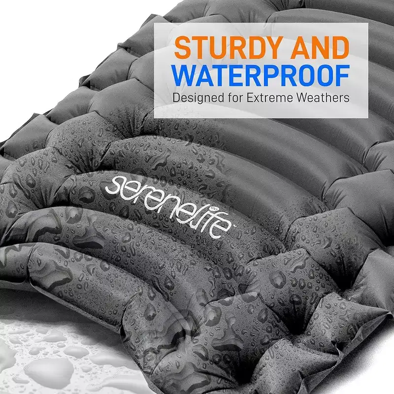 SereneLife Ultralight Sleeping Pad - Portable, Comfortable, and Tear-Resistant