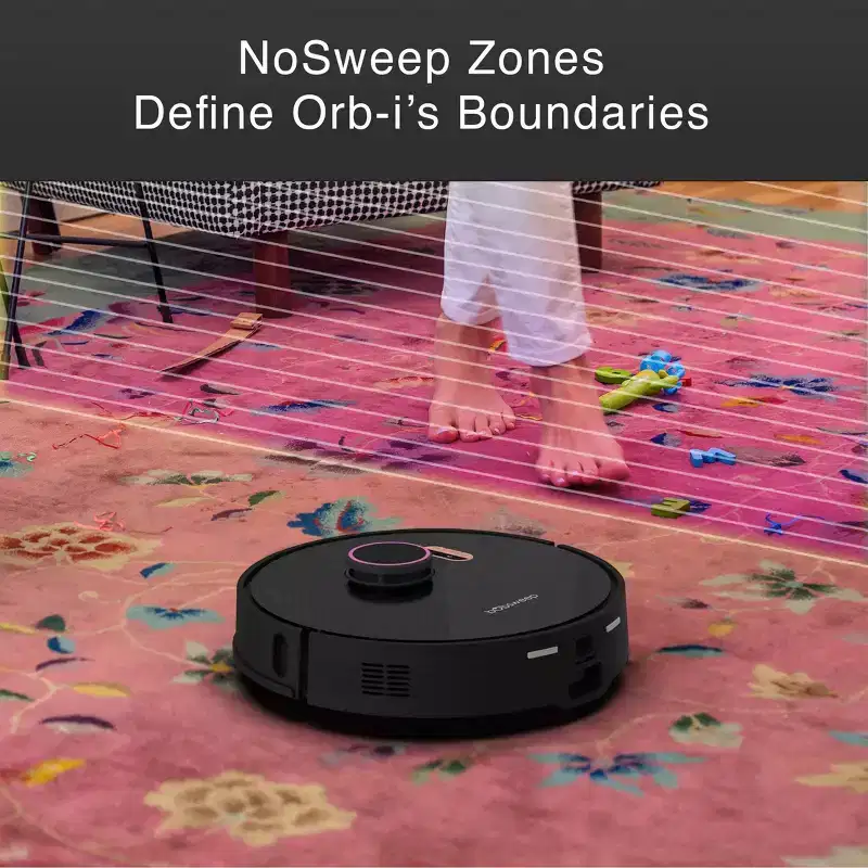 bObsweep Orb-i Robot Vacuum Cleaner Blackberry PET24-7-313