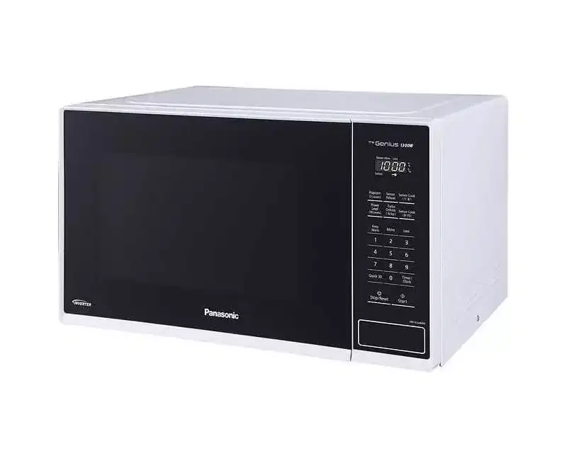 Refurbished: Panasonic NN-SC64MW Mid-Size 1.3 cu. ft. 1200W Inverter Technology Microwave Oven with Genius Sensor Cooking, White  Manufacturer