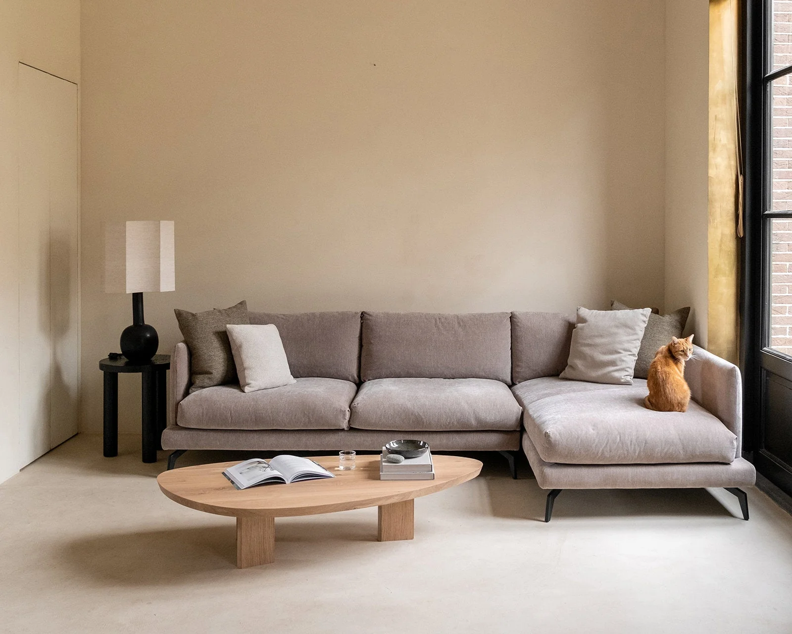 Oak Coffee Table - The Coffee Table showcases a beautifully organic shape crafted from solid oak - highlighting its naturally smooth surface and