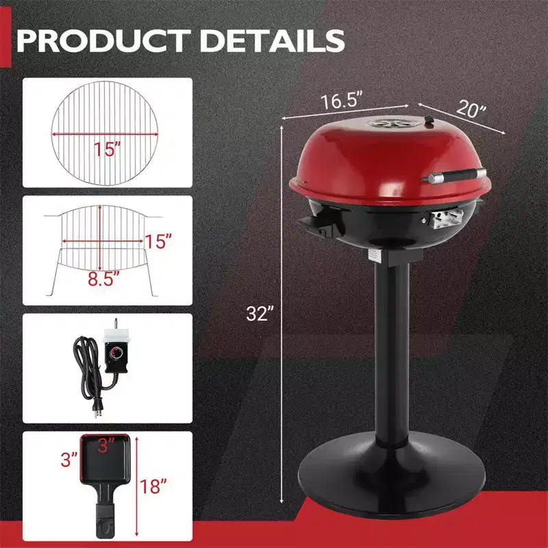 Karl Home Portable Double Layer Electric BBQ Grill