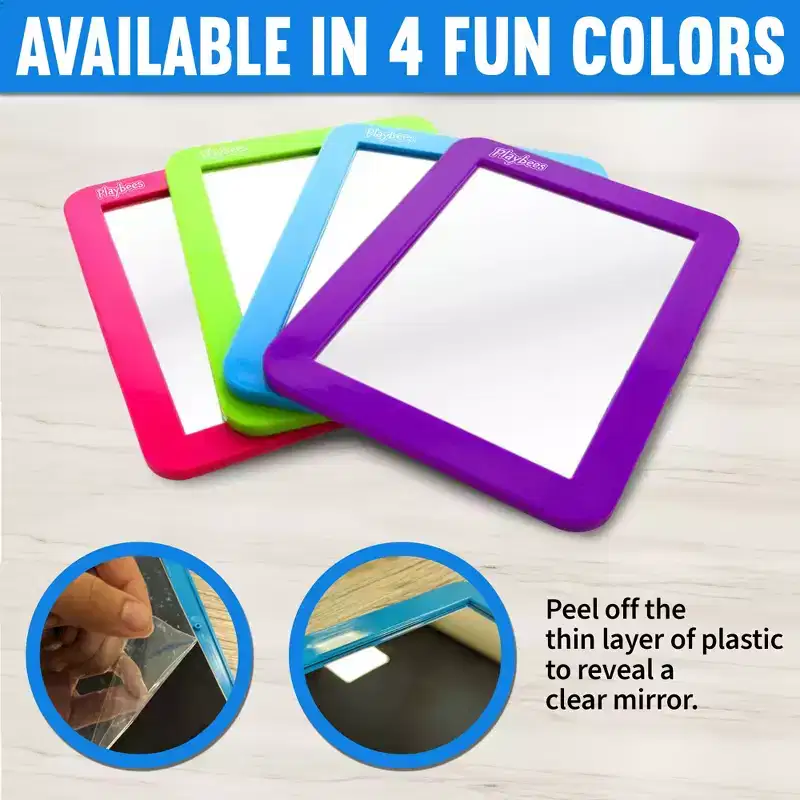 Playbees Magnetic Mirror - Blue - 5 x 7