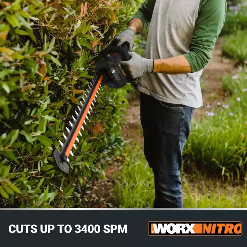 Worx Nitro WG263.9 20V Brushless 22 Cordless Hedge Trimmer (TOOL ONLY)