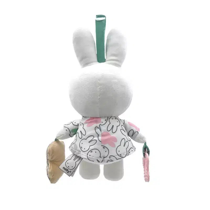 Miffy Spring Hanging Activity On-The-Go Toy: Teether, Bell, Multiple Textures, Crinkles