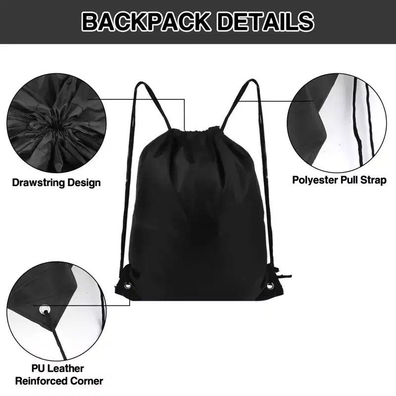 Narwey Drawstring Backpack 20Pcs Drawstring Bags, Draw String Back Bag Drawstring Bags Bulk (10 Colors)