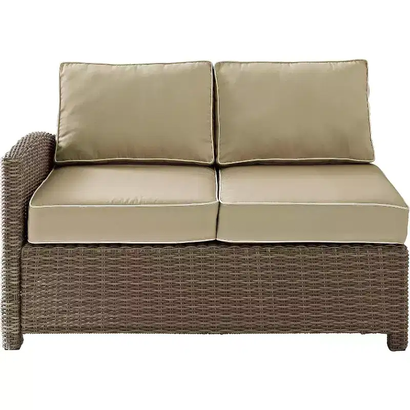 HomeStock Bradenton Outdoor Wicker Sectional Sofa