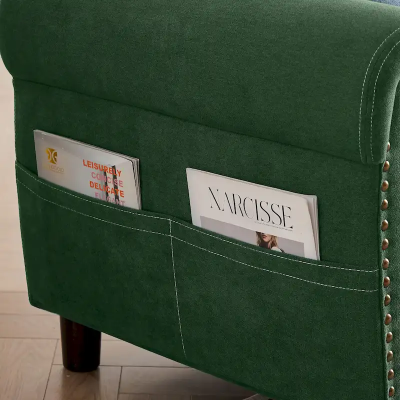 106.69 4 Seater L Shaped Reversible Sectional Sofa with Side Storage Bags