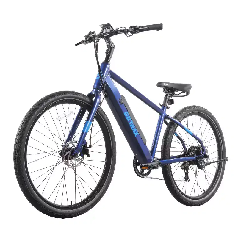 GOTRAX Adult Transfer 27.5 Step Over Electric Hybrid Bike