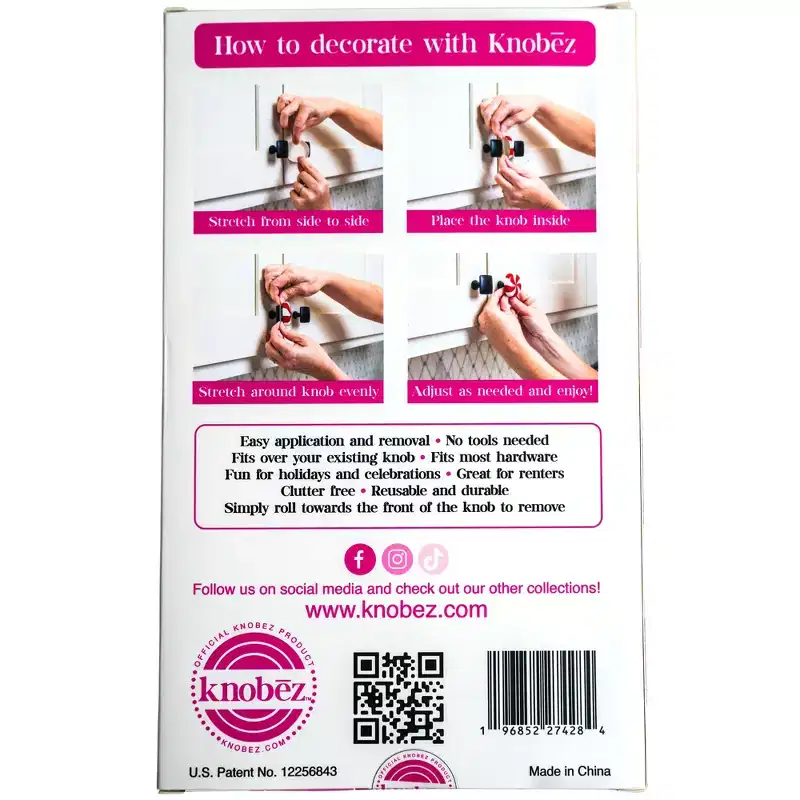 Knobz: Decorative Knob Covers - Strawberry - 12pk, Hardware Decorations