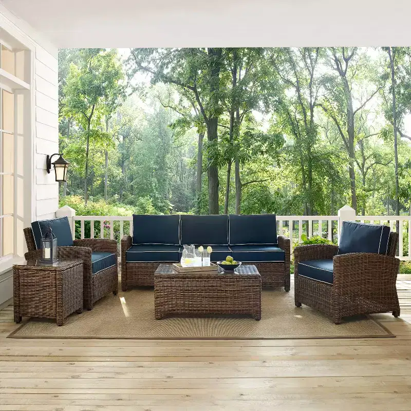 Bradenton 5pc Outdoor Wicker Sofa Set - Crosley