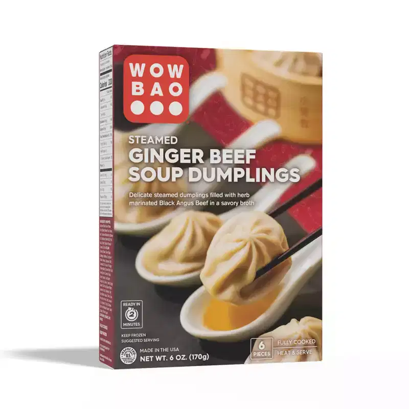 Wow Bao Frozen Ginger Beef Soup Dumplings - 6oz