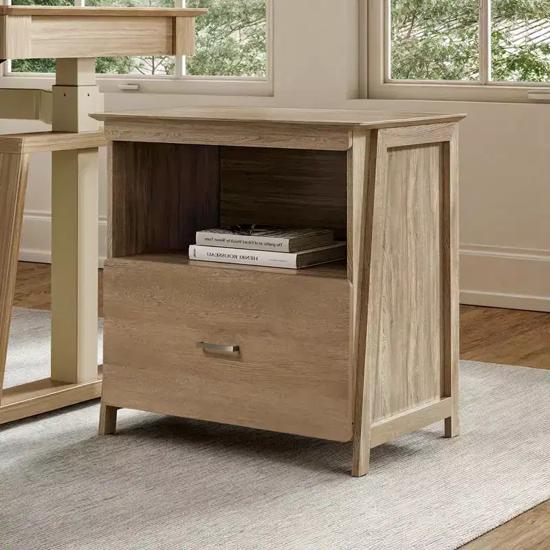 29 Display File Storage Cabinet, Oak