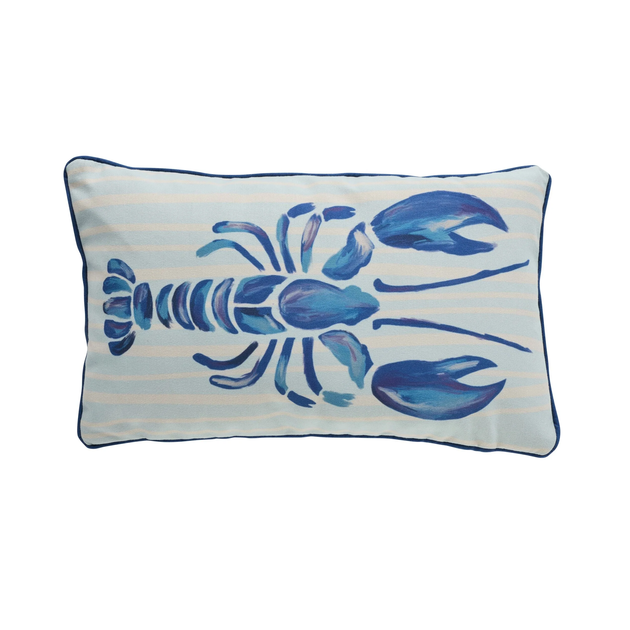 Swimming Lobster Reversible Outdoor Cushion 35x55cm