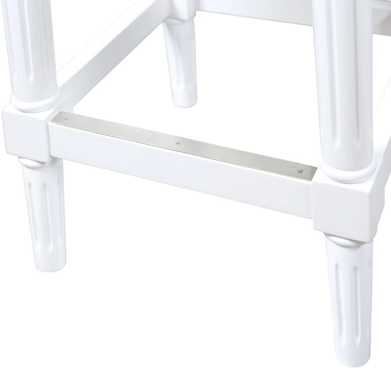 Manchester Solid Wood Square Upholstered Seat Bar Stool