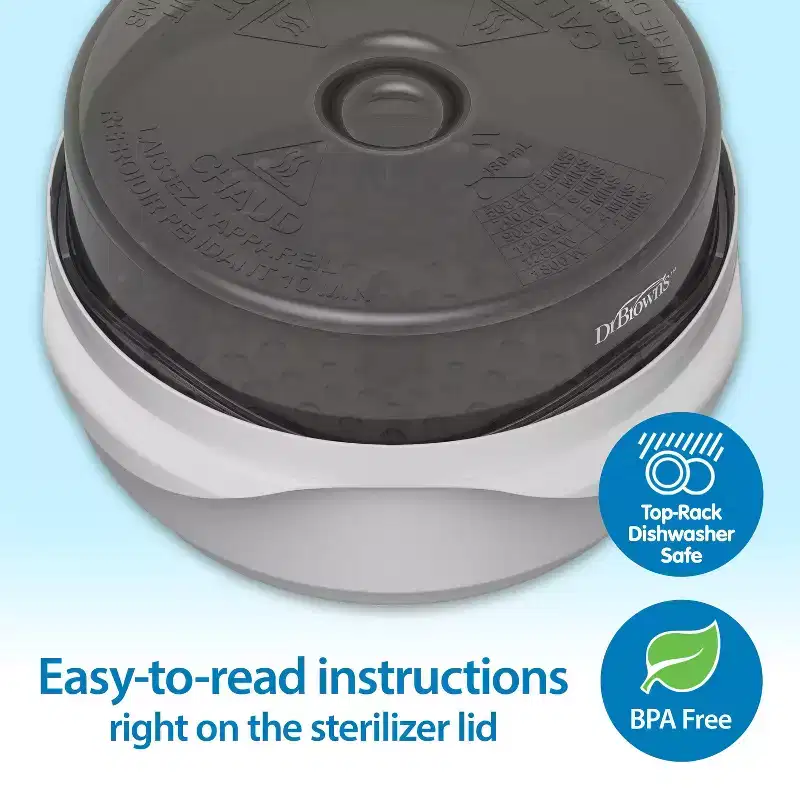 Dr. Brown's Microwave Steam Sterilizer for Baby Bottles & Accessories