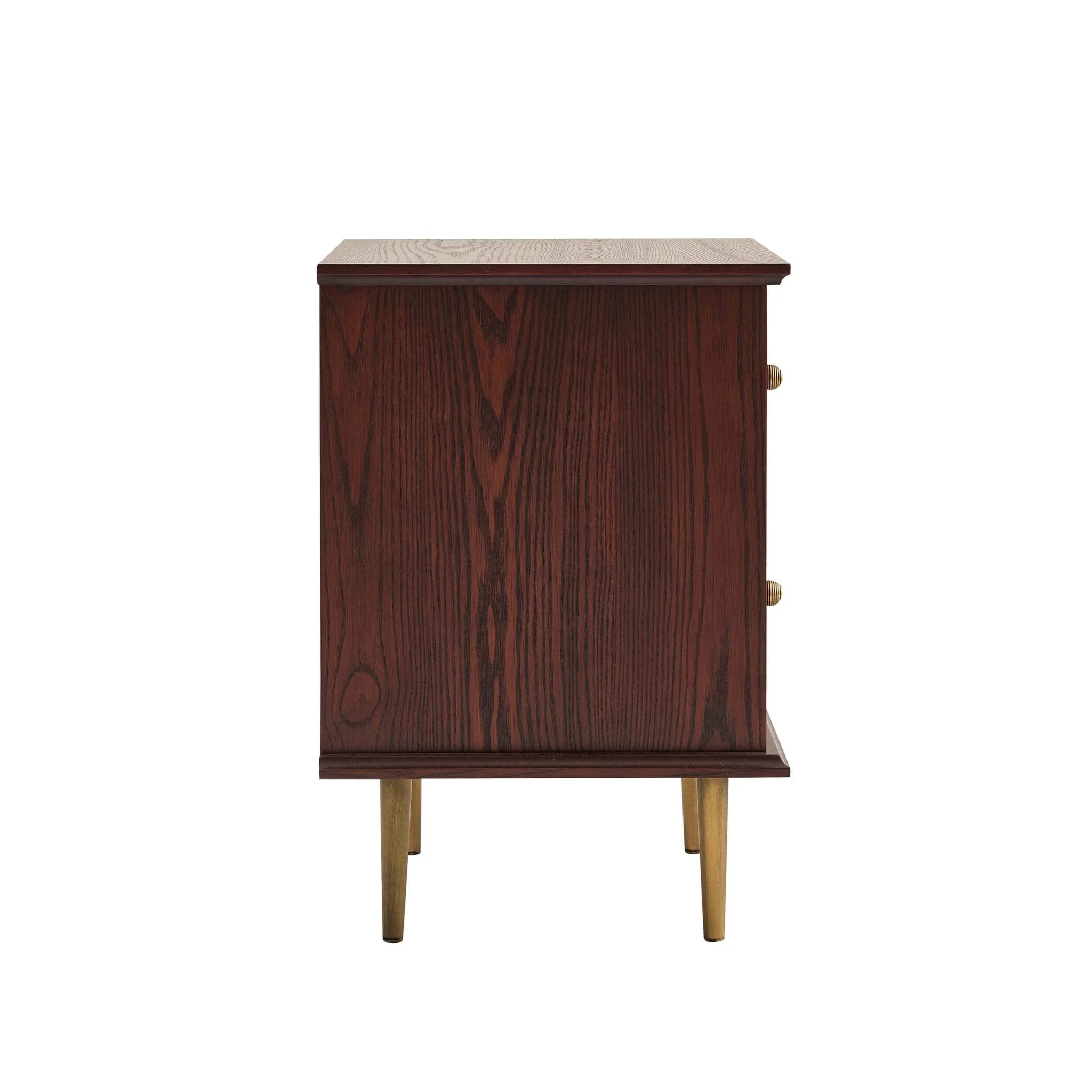2 Drawer Bedside Table - Mahogany
