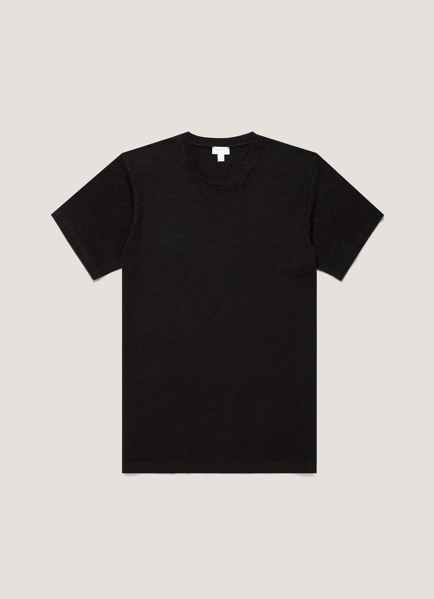 Men's Cotton Linen T-shirt in Black