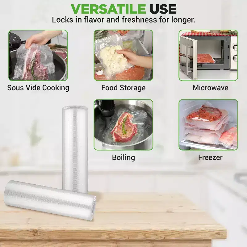 NutriChef Clear Multi-Layer Vacuum Sealer Bag Rolls