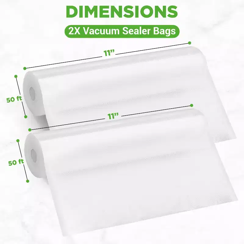 NutriChef Clear Multi-Layer Vacuum Sealer Bag Rolls