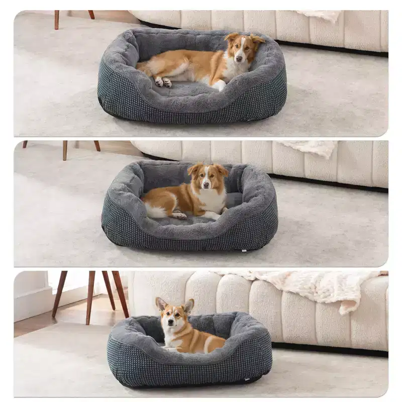 JOEJOY Dog Beds Orthopedic Warming Soft Sleeping Puppy Bed Durable Pet Bed with Anti-Slip Bottom