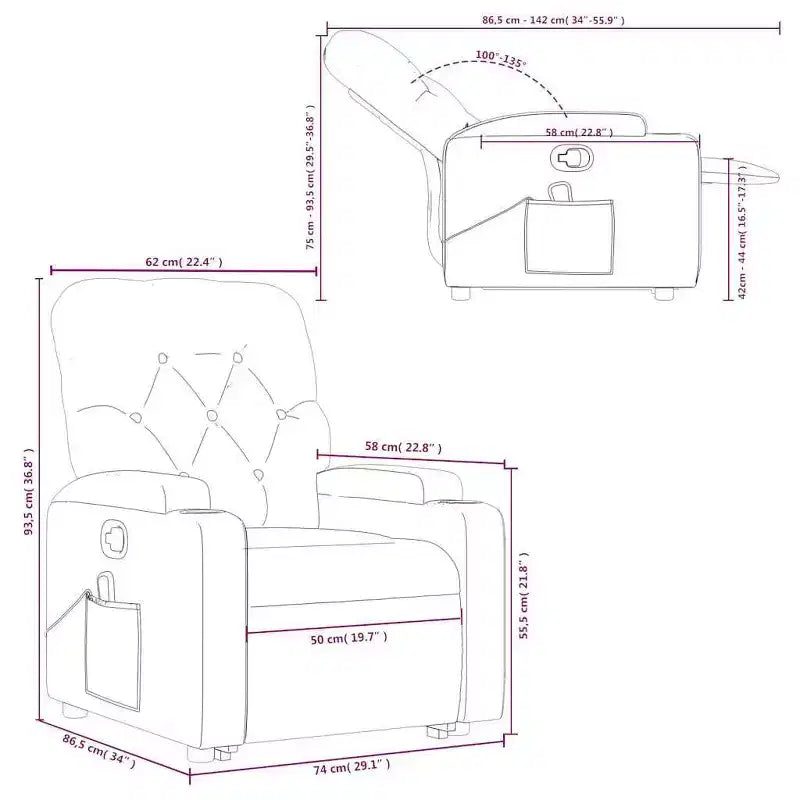Stand Up Massage Recliner Chair