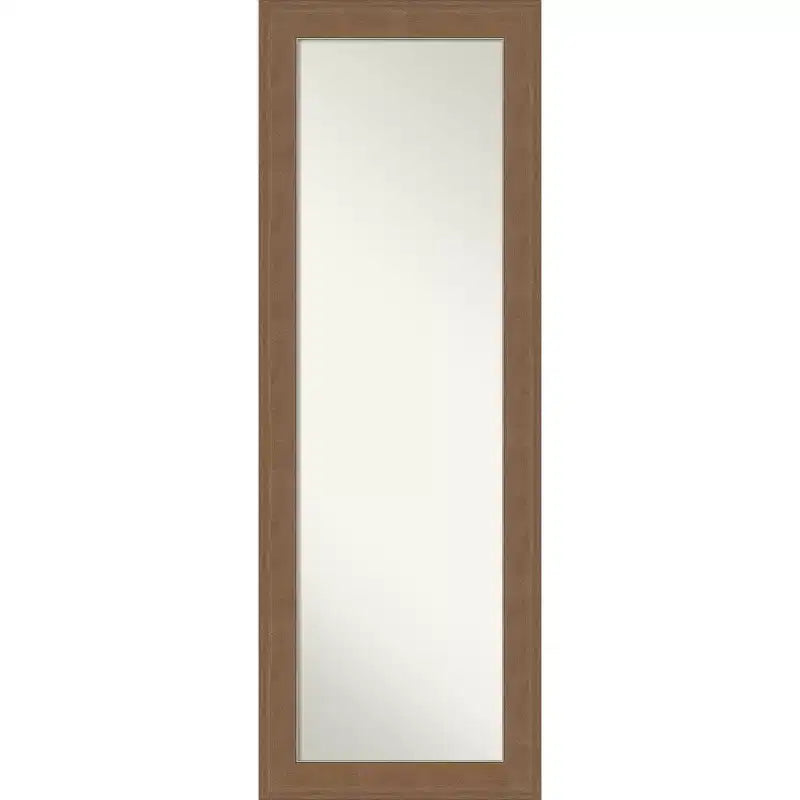 Non-Beveled Framed Full-Length Over-the-Door Mirror