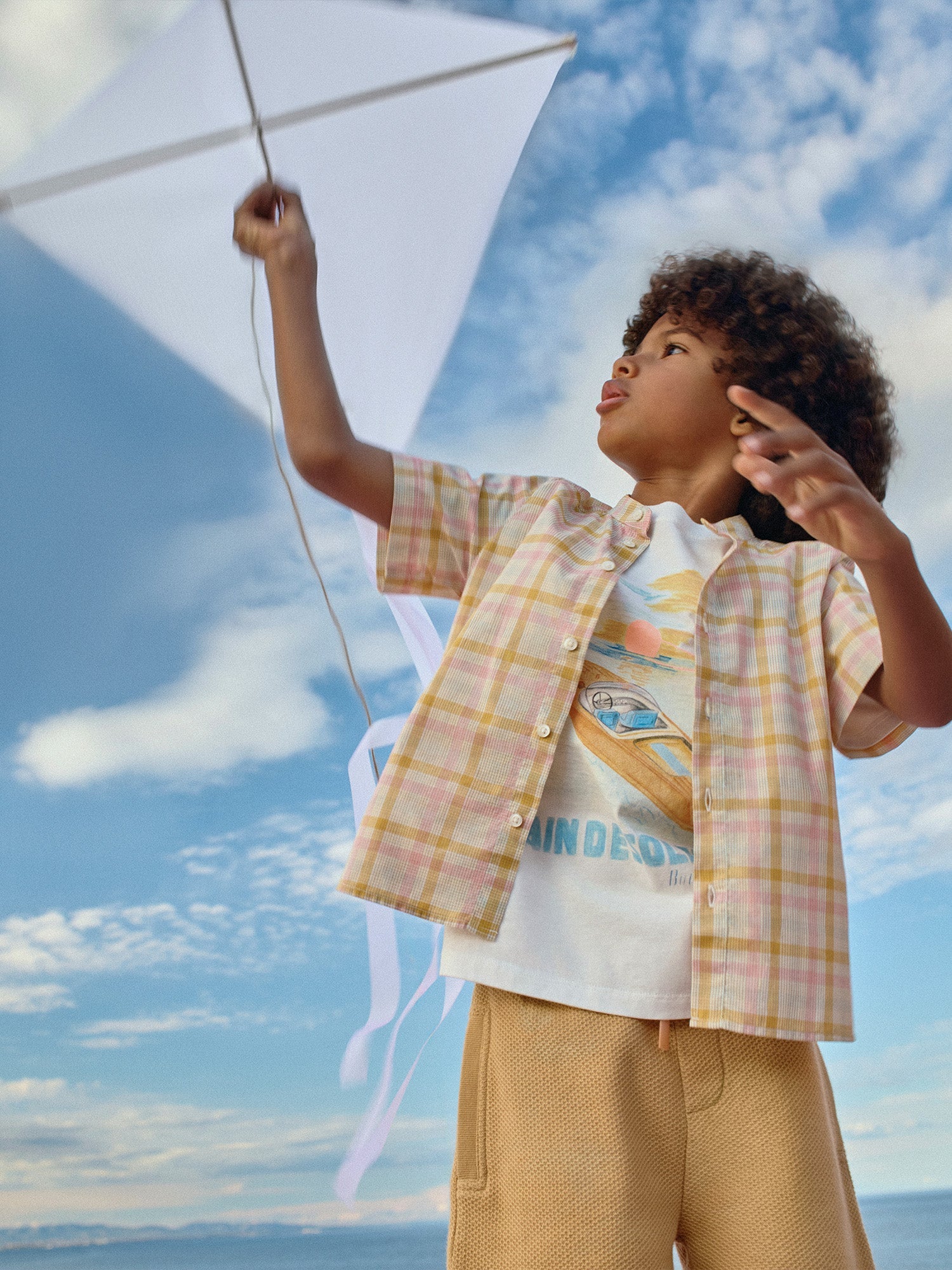 bain de soleil print t-shirt in organic cotton