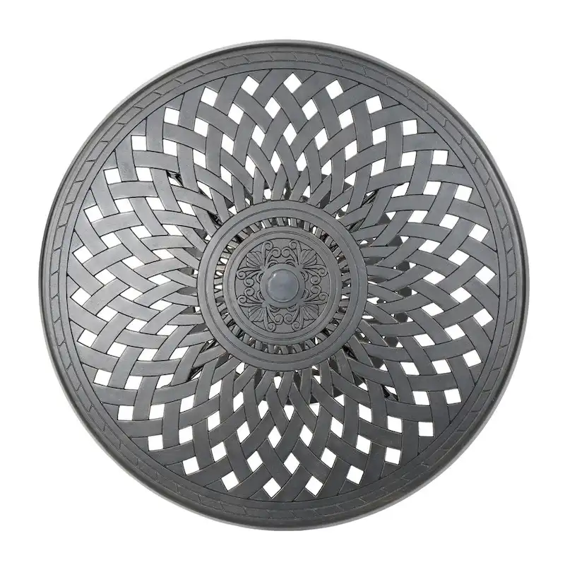 Cast Aluminium 35 Round Bar Table