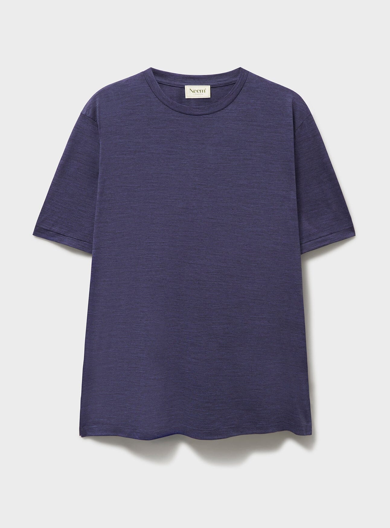 Merino Wool Jersey Sky Stripe T-Shirt
