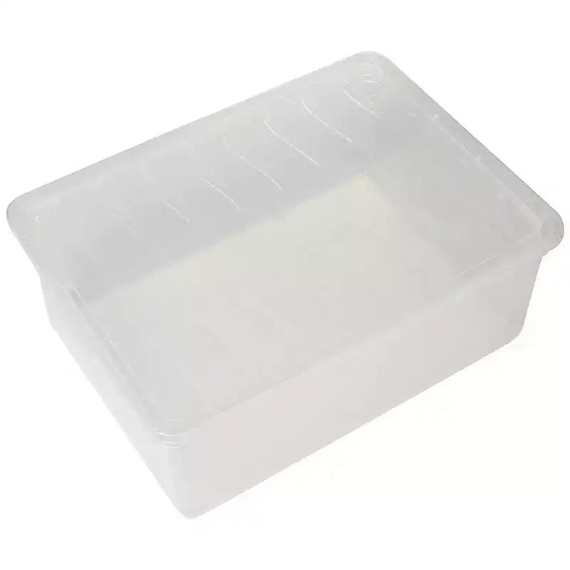 Basicwise Clear Shoe Storage Boxes with Lids - Stackable Plastic Organizer Bin for Closet, Sneaker Storage, Accessories - Shatterproof, Secure-Fit