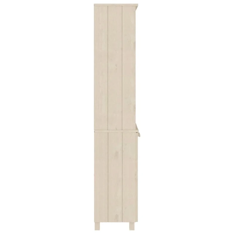 Drawer Cabinet Bookshelf with Storage Shelves Solid Wood Pine - 33.5 x 13.8 x 70.9