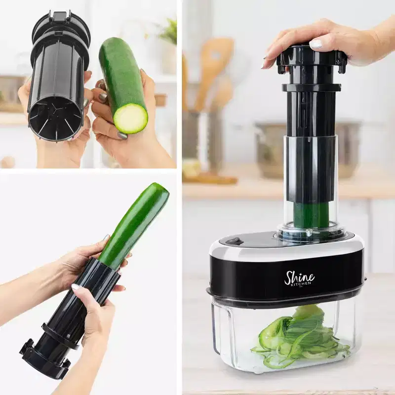 Shine Kitchen Co. Electric Spiralizer  Black