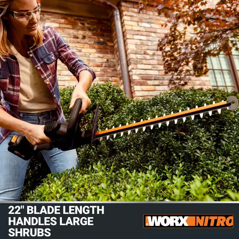 Worx Nitro WG263.9 20V Brushless 22 Cordless Hedge Trimmer (TOOL ONLY)