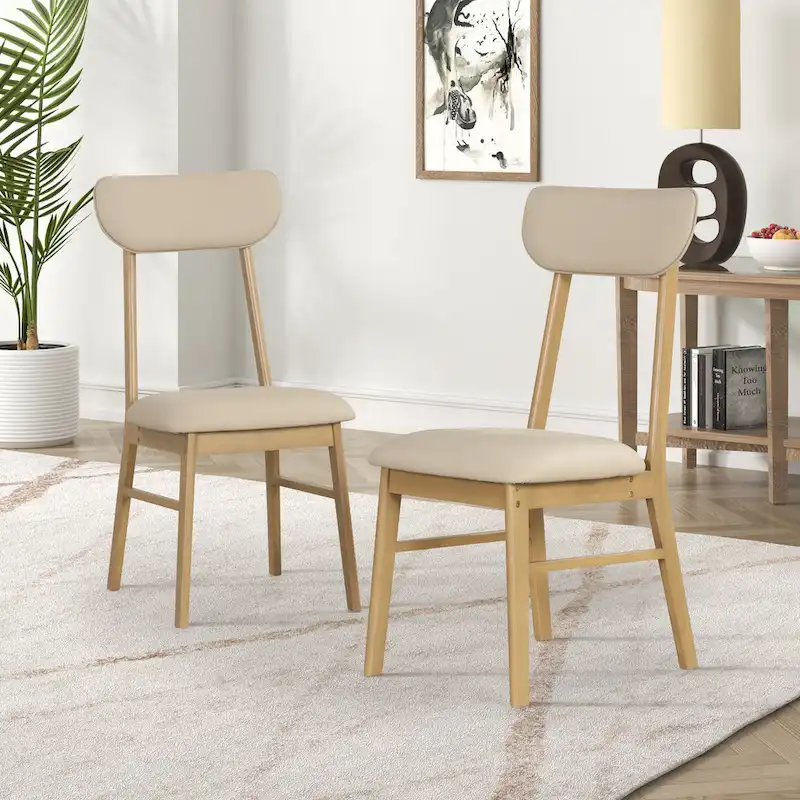 6-piece Rectangular Dining Table Set with 4 Upholstered Dining Chairs and Bench Modern Casual Dining Table Set for Kitchen