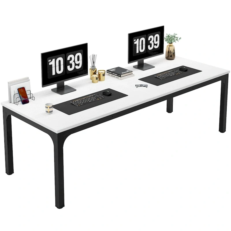 78.74 inch Extra Long 2 Person Double Computer Desk for Home Office