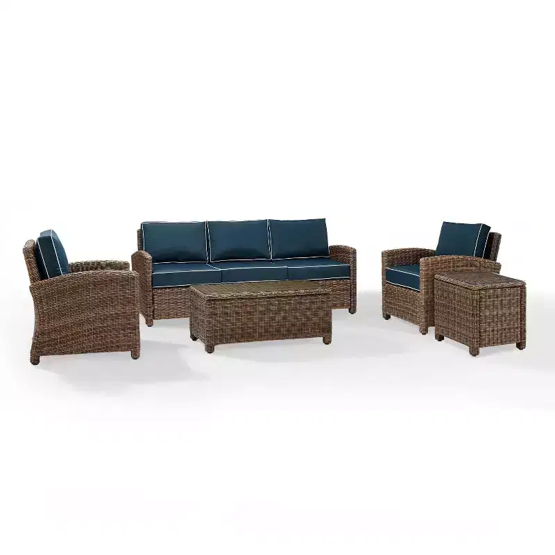 Bradenton 5pc Outdoor Wicker Sofa Set - Crosley