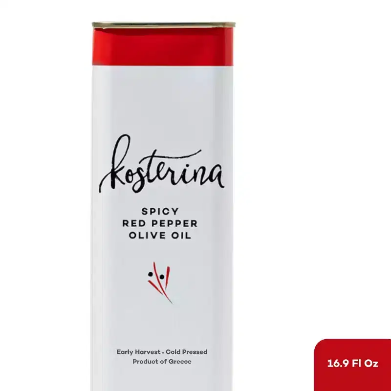 Kosterina Spicy Red Pepper Olive Oil Tin - 16.9 fl oz